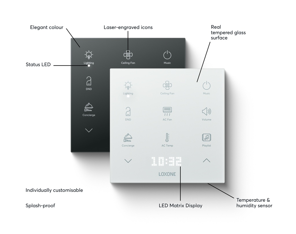 Loxone Touch Pure Flex Air Anthracite