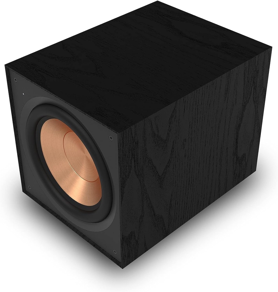Klipsch R-101SW 10” Front-Firing Subwoofer with All-New Spun-Copper 10” woofers and an All-Digital Amplifier for Premium Home Theater Sound in Black