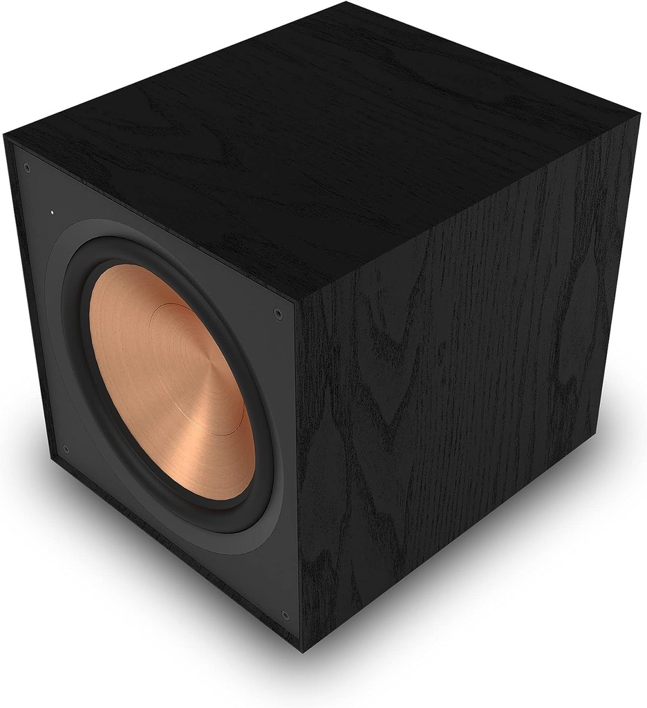 Klipsch R-121SW 12” Front-Firing Subwoofer with revamped Spun-Copper thermoformed crystalline Polymer woofers and an All-Digital Amplifier for Premium Sound in Black
