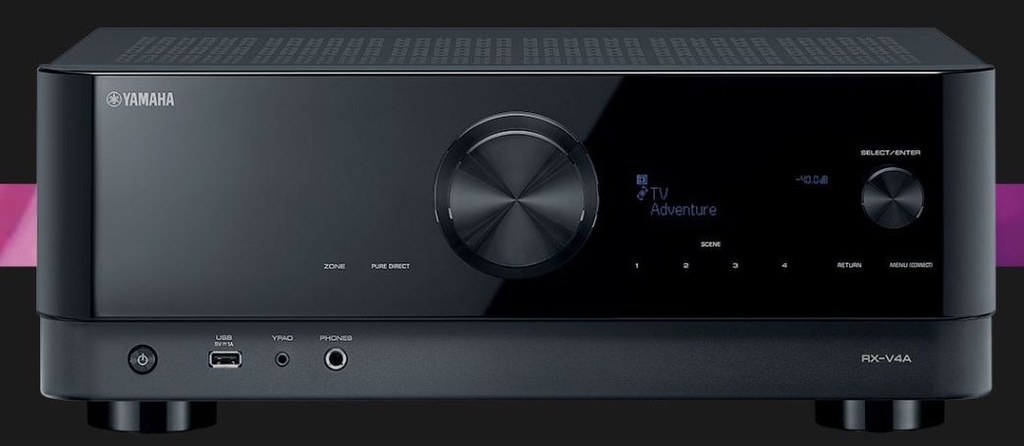 Yamaha RX-V4A 5.2-Channel AV Receiver with 8K HDMI and MusicCast 