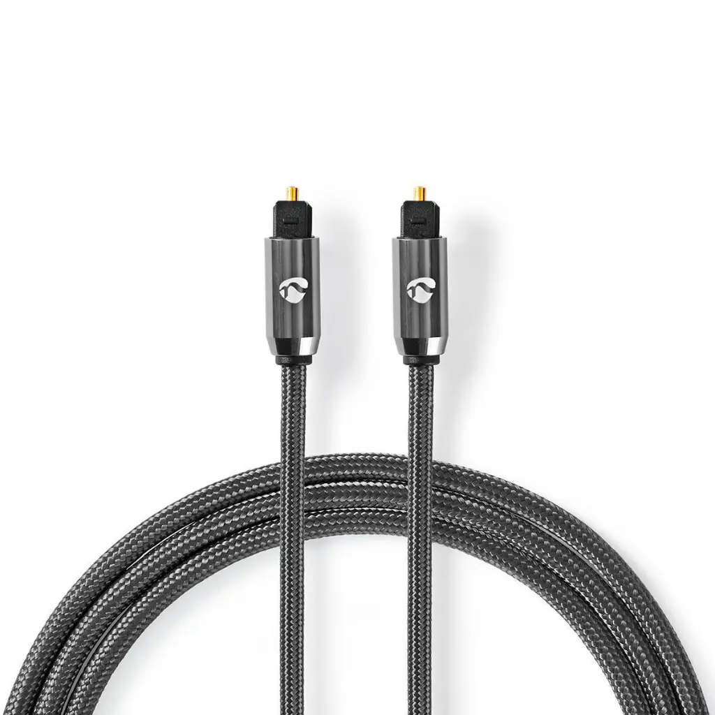 Nedis CATB25000GY10 Optical Audio Cable 1 M | Toslink Male