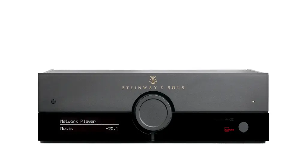 Steinway Lyngdorf  P300 2.1 Steinway & Sons P300 2.1 surround sound processor DTS:X, AURO-3D®, and all legacy formats, 16 native channels; 