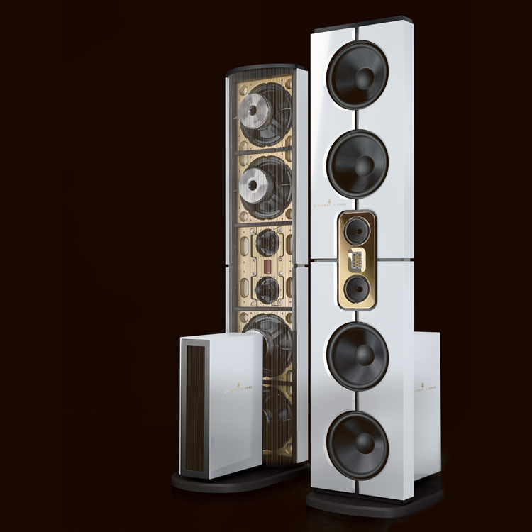 Steinway Lyngdorf Model D Custom RAEL / Gold/Ch
Ring Model D is a full range floor-standing dipole speaker which emits sound from both front and back