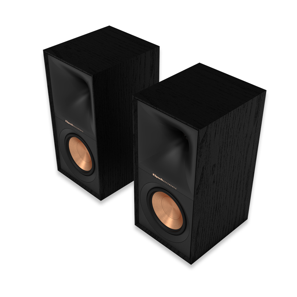 Klipsch R-50M Bookshelf Stereo Speakers, Black/ GNM (Pair) with 5.25" Woofers