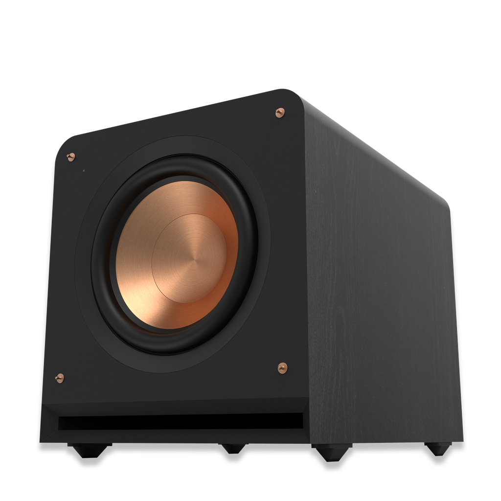 Klipsch RP-1200SW 12" HIGH EXCURSION SUBWOOFER, Black/GNM, Striking the optimal balance between amplifier power, driver capability and cabinet volume,