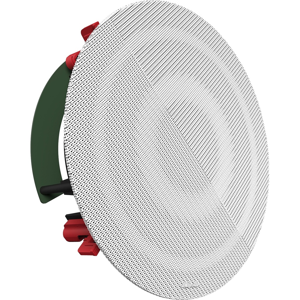 Klipsch DS-180CDT Celling Speaker, features a 6.5” Polypropylene woofer and a 1” Pivot Silk Dome tweeter mated to a round Tractrix® horn for dynamic acoustic performance-White(pcs)