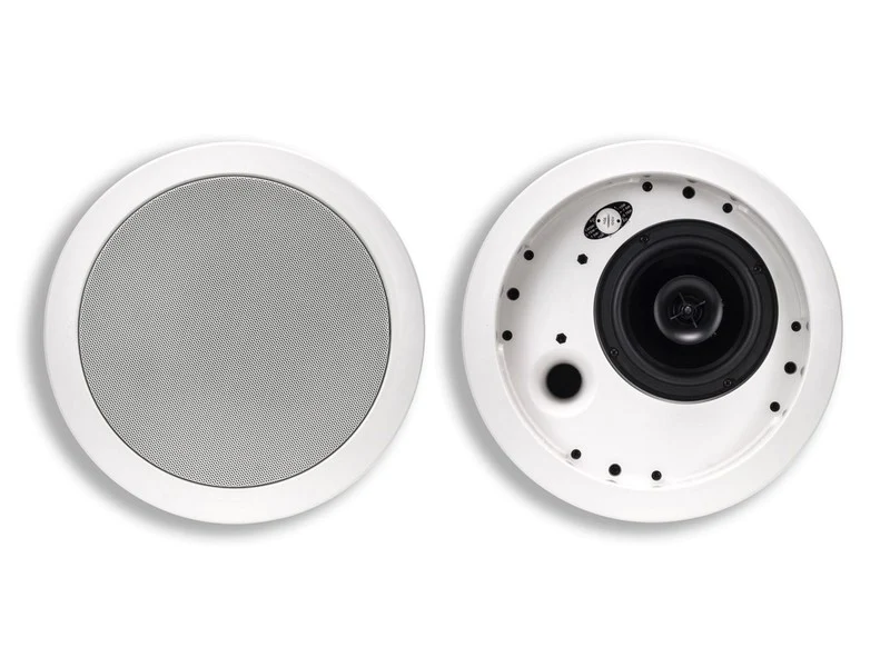 Klipsch IC-500-T-SC SHALLOW-DEPTH 5" 2-WAY In-Ceiling Loudspeaker 70-volt in-ceiling speaker-White(Pair)